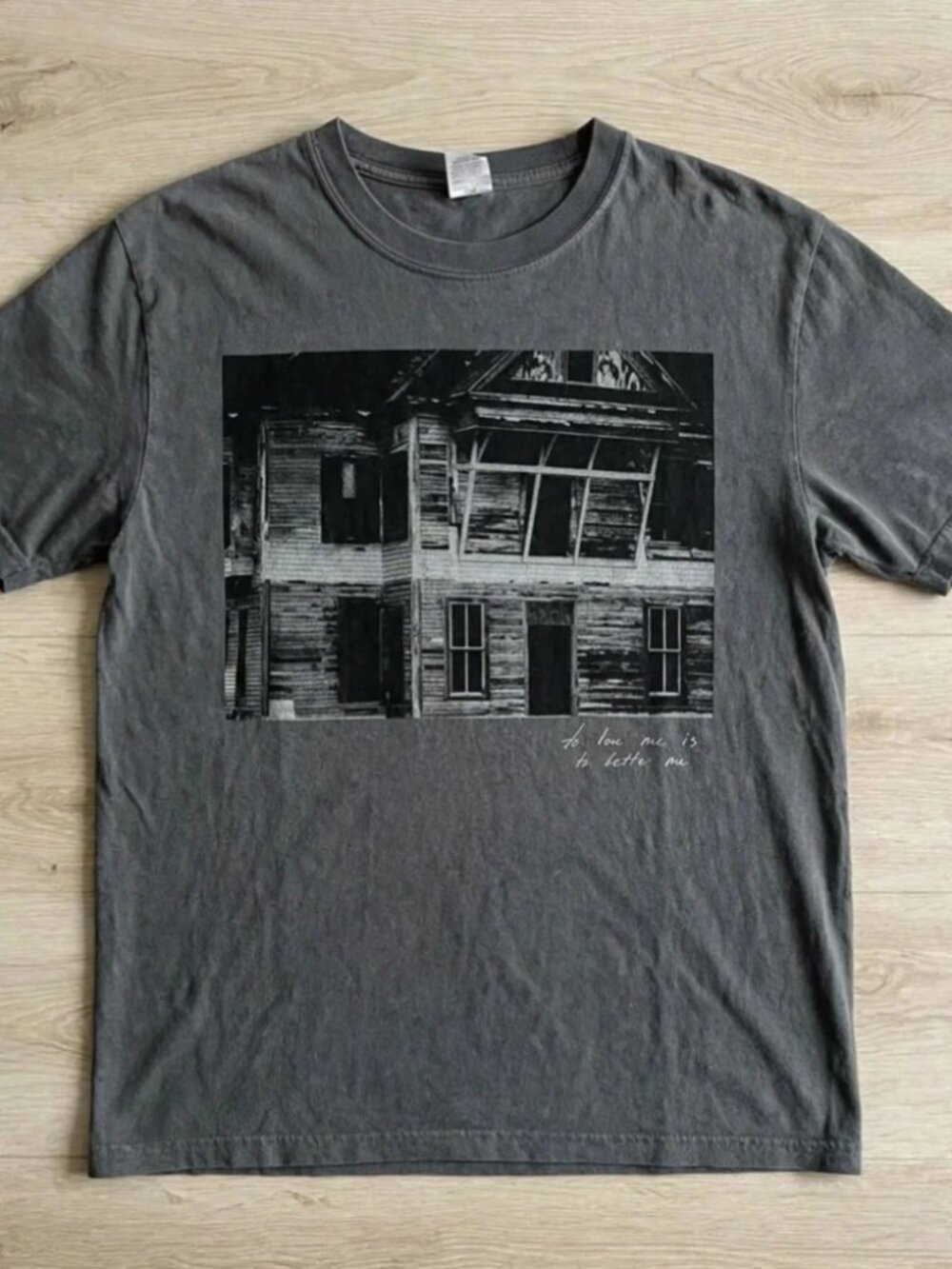 Ethel Cain T-Shirt Suffer Me Haunted House Gray Tee